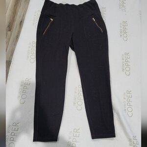 Old Navy Active Leggings, Zipper Pocket, Wine Color, Size L